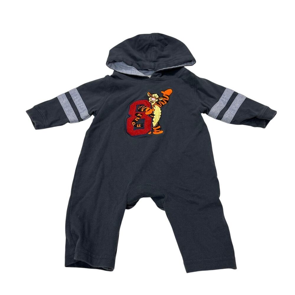 Vintage Disney Y2k Winnie the Pooh Tigger Embroidered One Piece Outfit Baby 3M